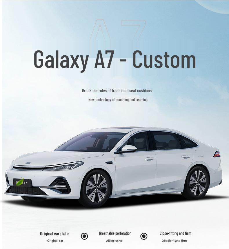 Geely Galaxy A7EMi Helt Sätesskydd 1.5L - Andningsbar Perforerad Sadelkudde