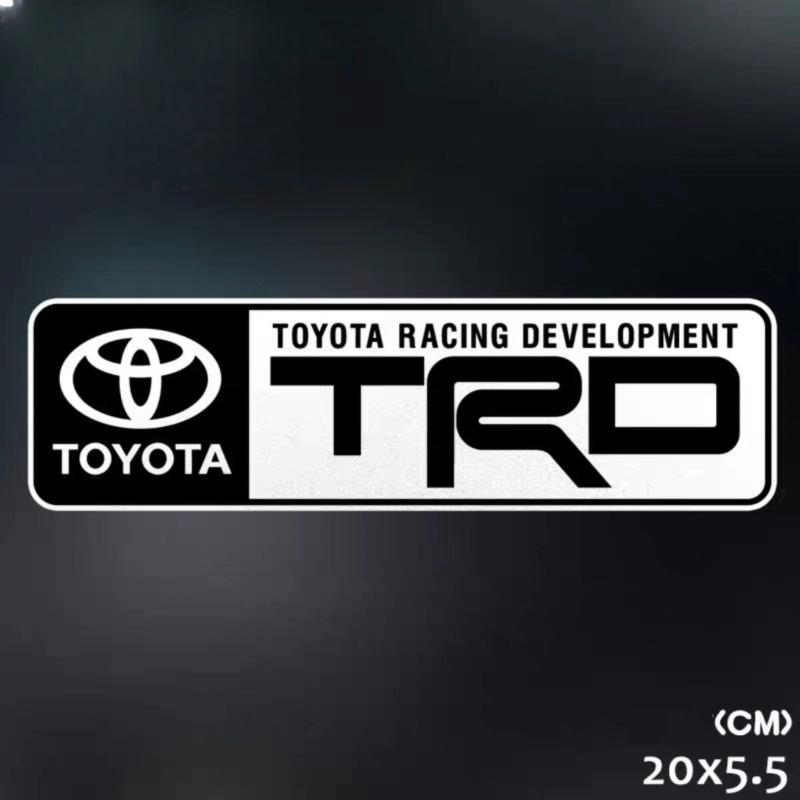 Car badge logo sticker body rearview mirror window rear glass decoration decal for Toyota GE modified TRD Corolla Camry