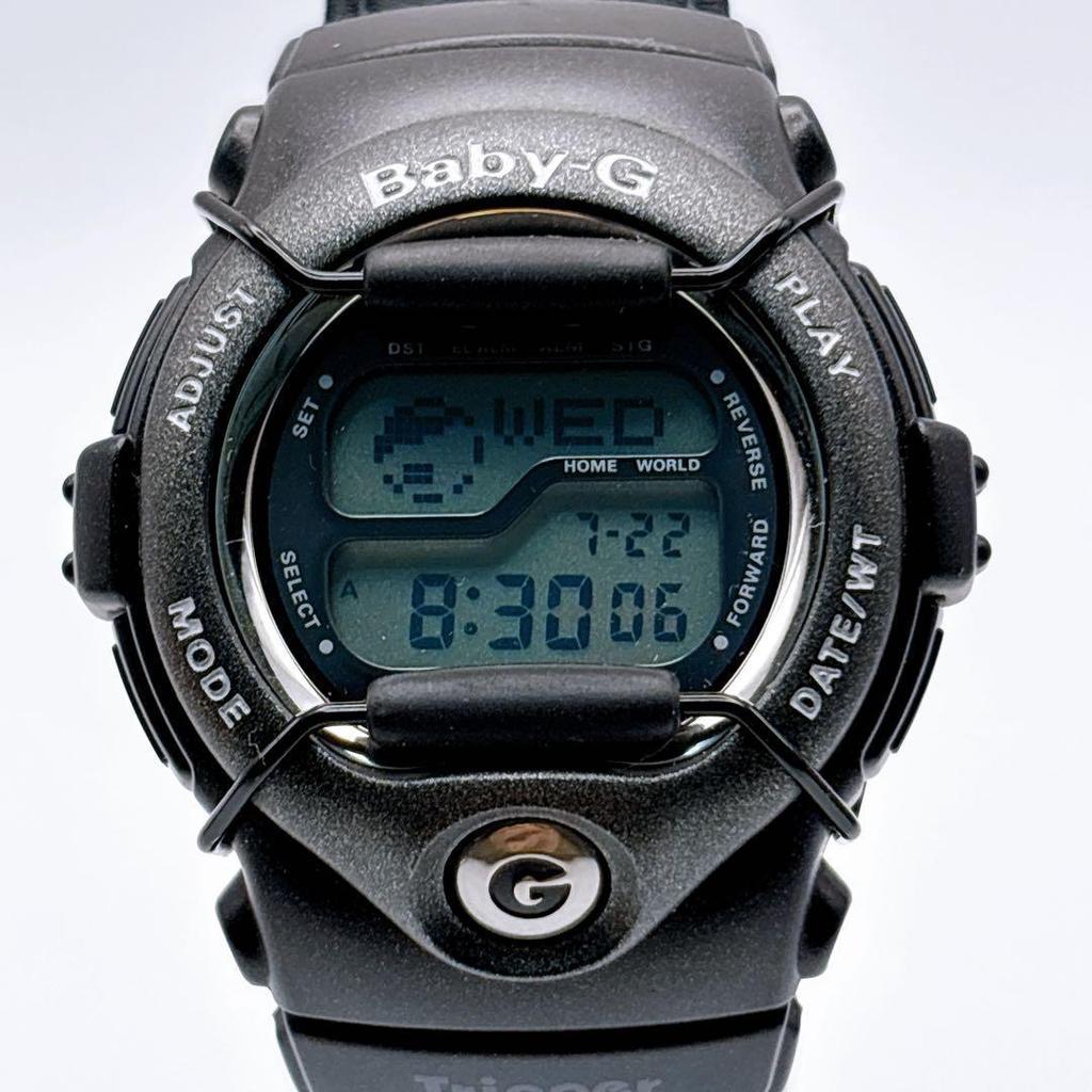 Used Working Baby-G BGT-109 Tripper New Battery Black Casio