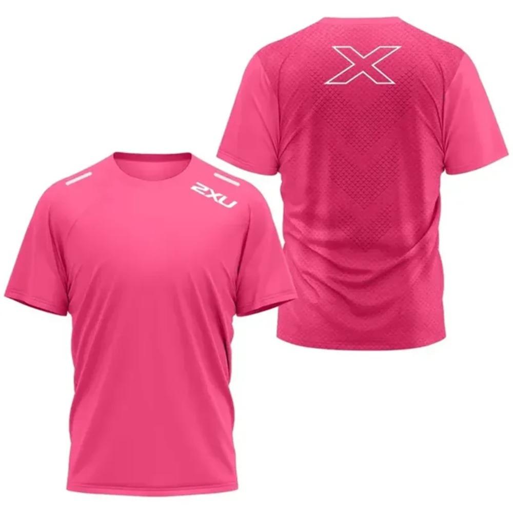 Men's Sports Quick Drying T-shirt 2XU Outdoor Fitness Training Wear Men's Tennis Breathable Short Sleeve Running Light Loose Top