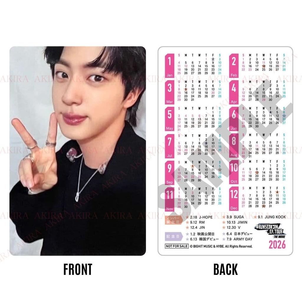 BTS JIN #RUNSEOKJIN_EP. TOUR THE MOVIE VENUE LIMITED NOVELTY Message Card