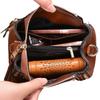 New Korean Version Genuine Cowhide Women's Bag, Retro Versatile Crossbody Bag, Bucket Bag, Women's Single Shoulder Handbag