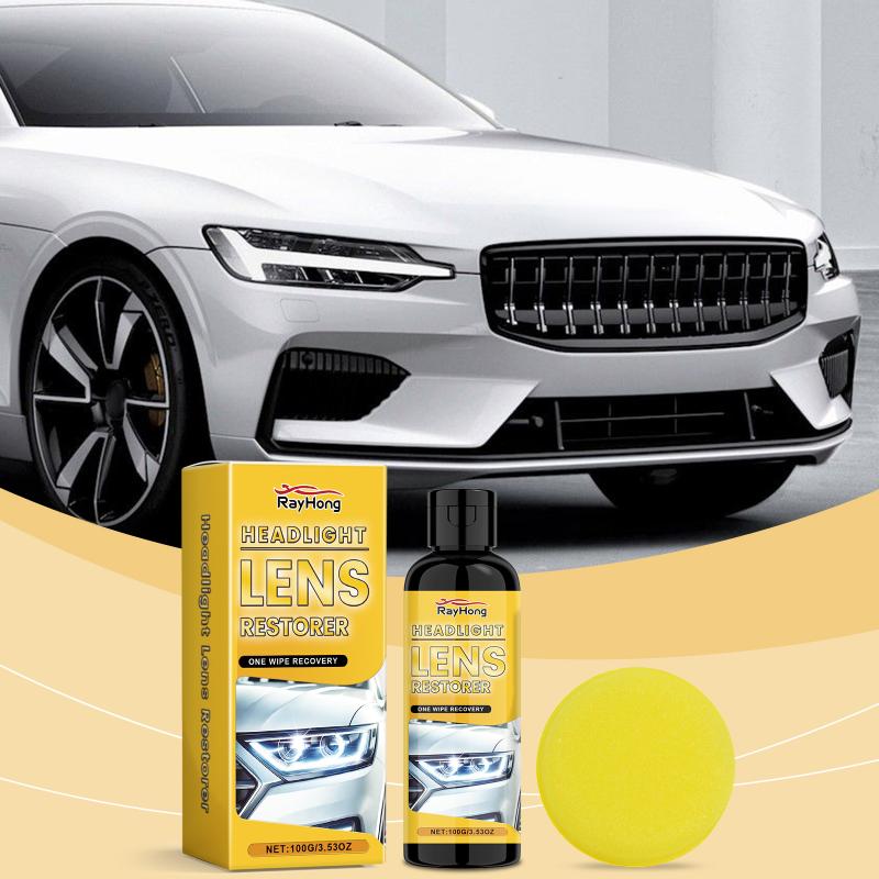 Auto Headlight Lens Restorer Grade Polish Eliminates Yellowing and Wear Enhances Safety