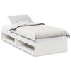 VidaXL Daybed with Mattress White 100x200 Cm Solid Pine Wood, Sofa Bed, Rest Sofa Bed, Sleepover Bed, 3324593