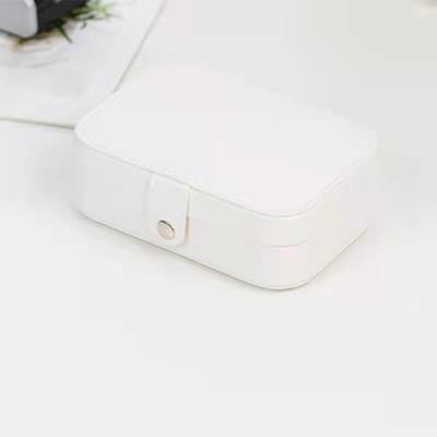 Portable Jewelry Box Jewelry Organizer Display Travel Jewelry Case Boxes Button Leather Storage Zipper Jewelers Organizer Container Box
