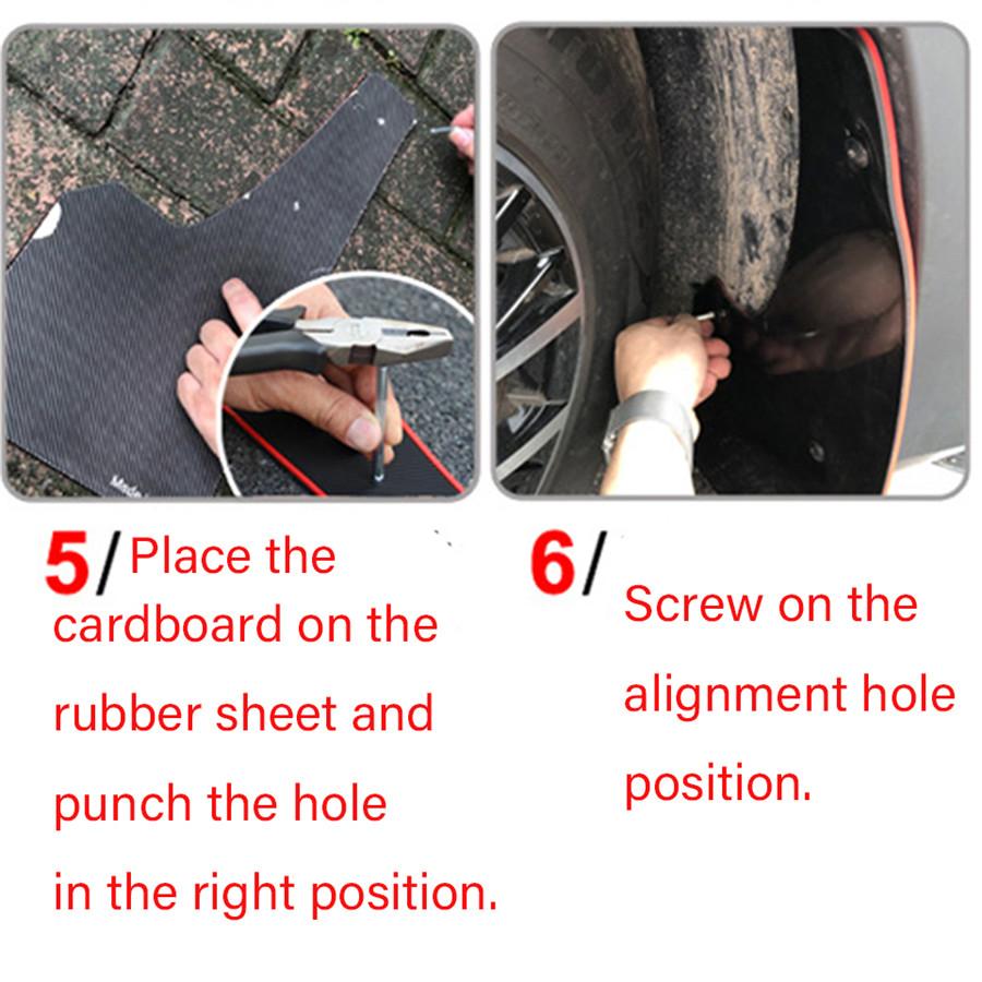 2PCS Heavy Car Styling Sport Mud Flap Mudguards Fender Cover For Honda Civic 200