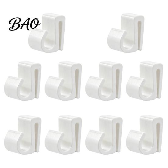 Garden Light Cord Organizers Outdoor String Clips, Black Plastic Organize Hooks, Holiday Lighting Accessories Weather Resistant Snap-on Fasteners for