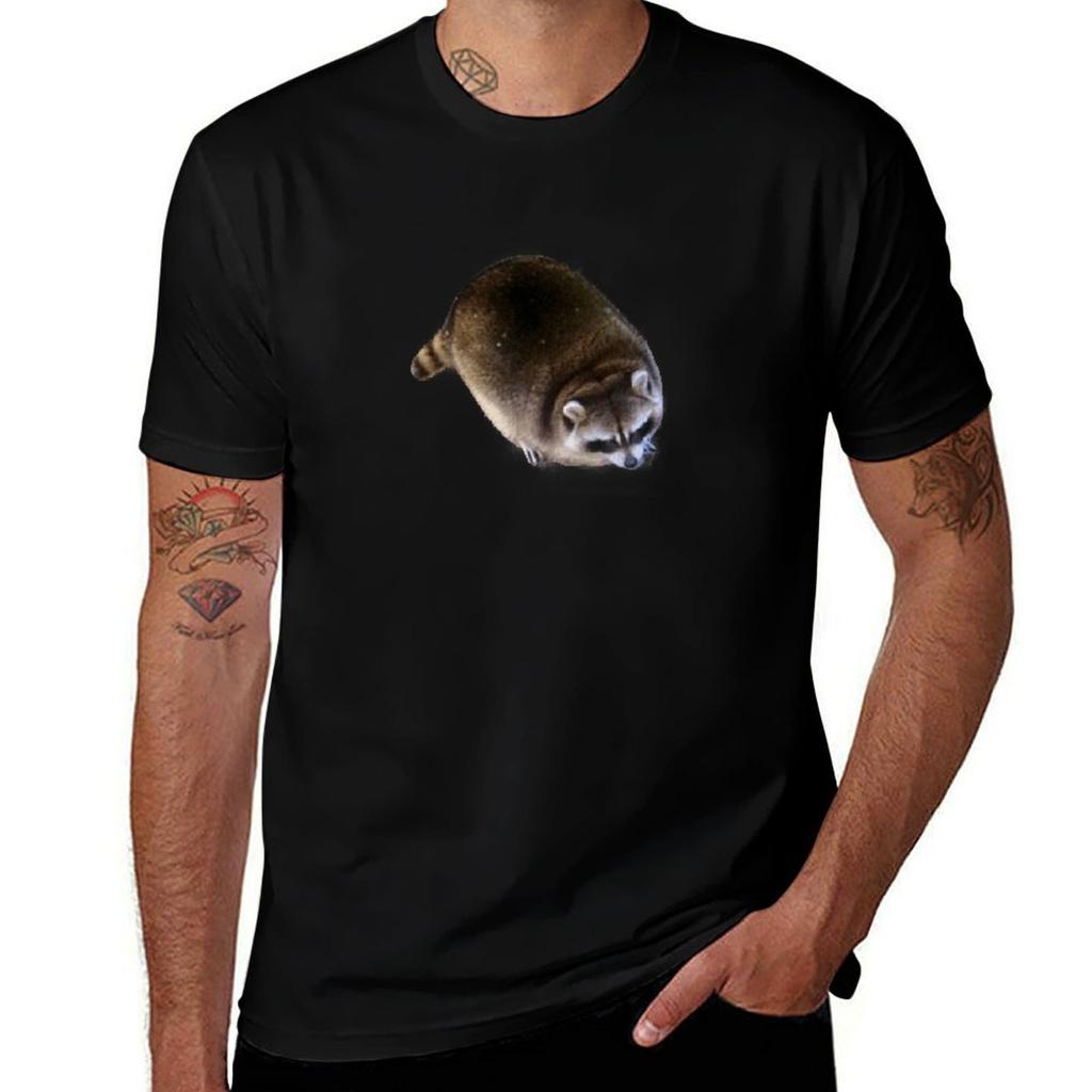 Fat Raccoon Tshirt Trendy Pattern Tshirt For Men