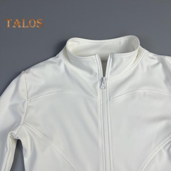 Dámská sportovní bunda na zip s vysokou elasticitou bunda na jógu s límečkem na hubnutí fitness top pro běžecké cvičení jógy