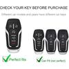 Ford Key Fob Cover with Ford Keychain, Car Key Fob Case Compatible with Ford Fusion Mustang F150 Edge Explorer Lincoln MKZ MKC MKX Smart