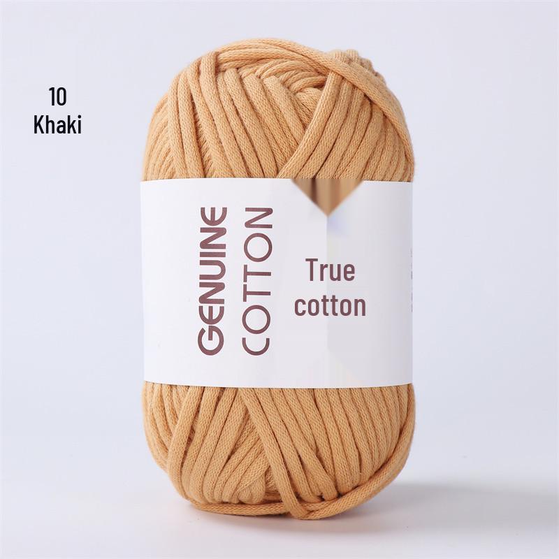 Kerngefülltes Baumwollgarn zum DIY-Stricken: Ideal für Spielzeug, Schals und Fußmatten