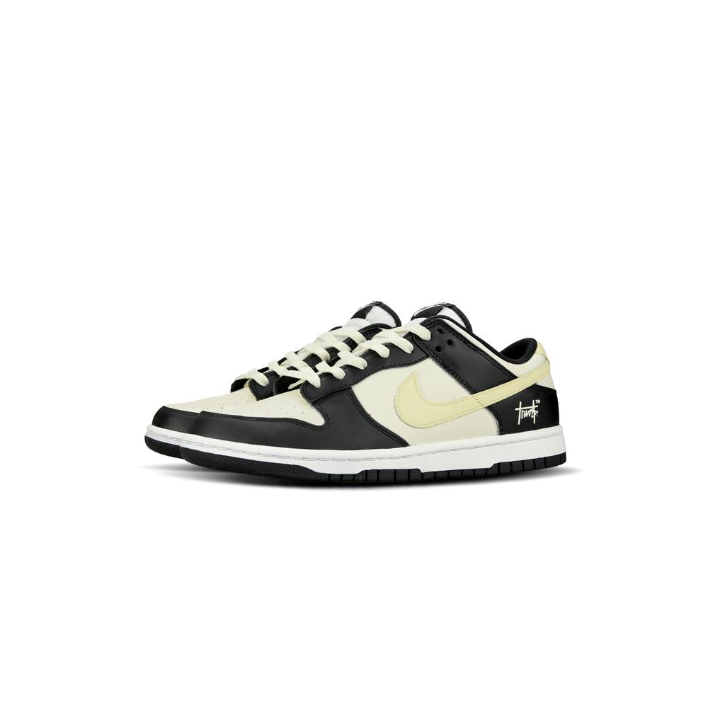 Nike Dunk Abrasion Resistant Low top Skateboard Shoes Unisex Milk White Black HF5441-100(Team333)
