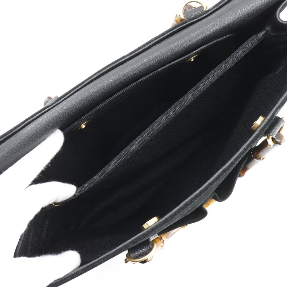 Gucci Bang Boot Tote Bag Old Gucci Black Suede Women Used