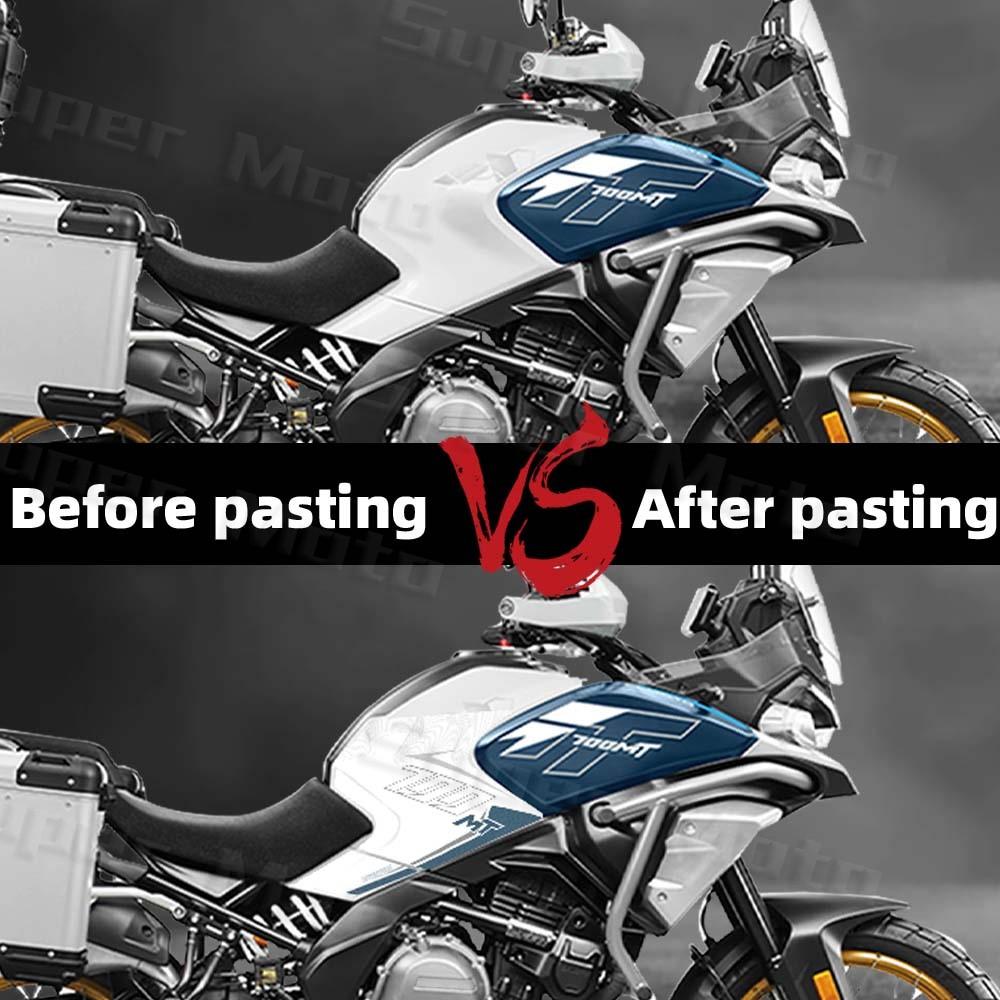 For 700mt 700MT MT 700 2023 2024 2025 Motorcycle Frosted Fuel Tank Side Pad Gas Cap Stickers Protection Decals Waterproof