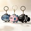Leather Cartoon Candlestick Keyring Cartoon Candlestick Design Holiday Gift Keychain  Bag Charm