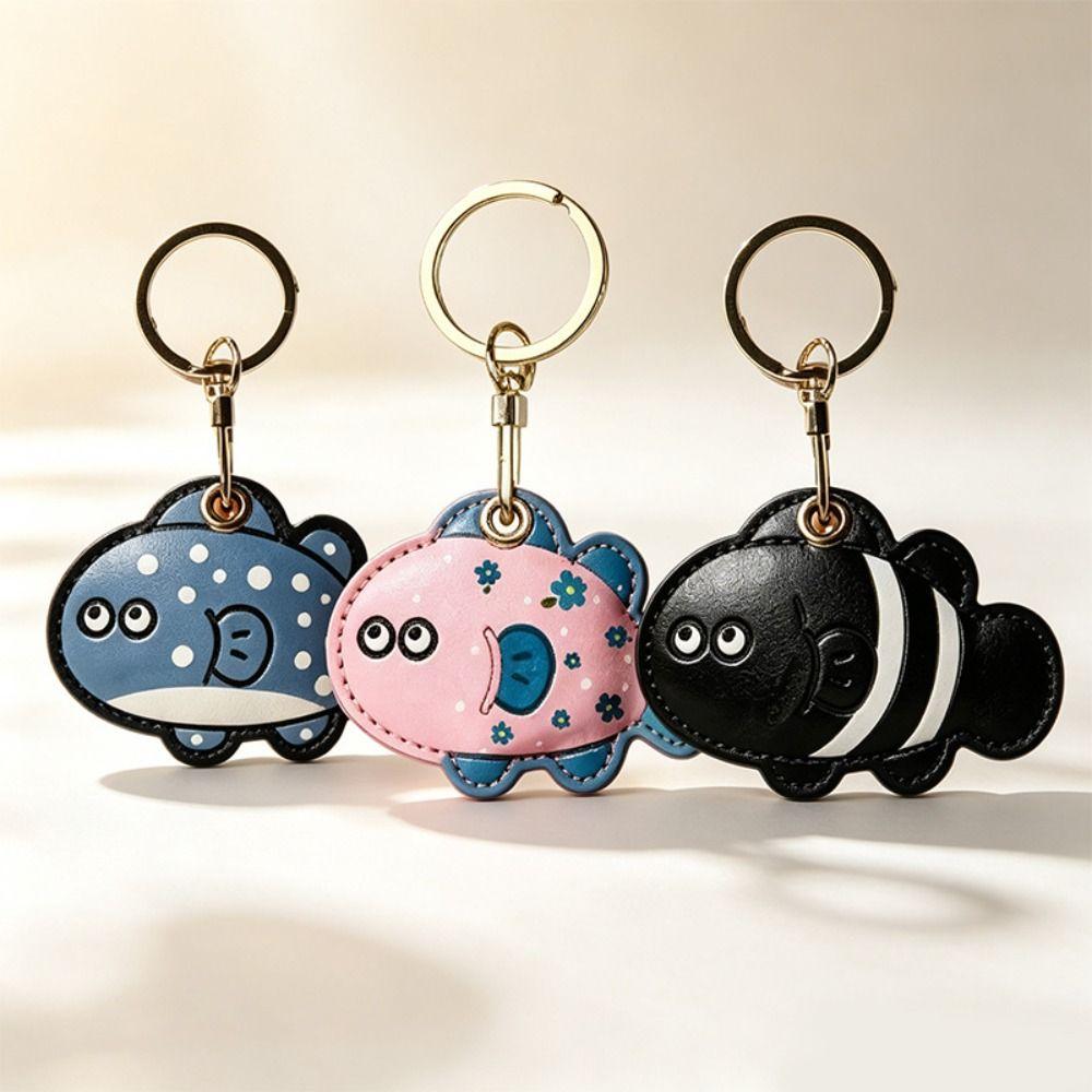 Leather Cartoon Candlestick Keyring Cartoon Candlestick Design Holiday Gift Keychain Bag Charm