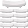 CRASPIRE 12Pcs Chopstick Rest White Japanese Porcelain Chopsticks Holder Ceramic Chinese Dinner Spoon Fork Brush Pen Stand Rack Set for Countertop