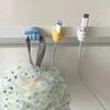 Thumb-shaped Cable Organizer, 10 Pieces, Storage Clips, Adhesive Hooks Without Drilling, Plastic, Perfect