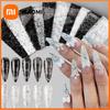 Xiaomi 10pcs Elegant Black White Lace Flowers Nail Transfer Foils Stickers Black And White Sexy Lace DIY Charms Nail Art Decoration