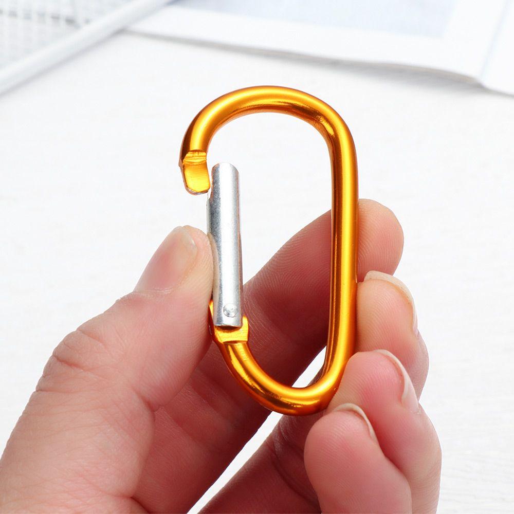 Equipment Multicolor Aluminium Buckle Keychain Climbing Button Camping Hiking Hook Alloy Carabiner