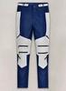 Genuine Leather Lambskin Biker Stylish Fit Wear Designer Zipper Men's Pant Blue