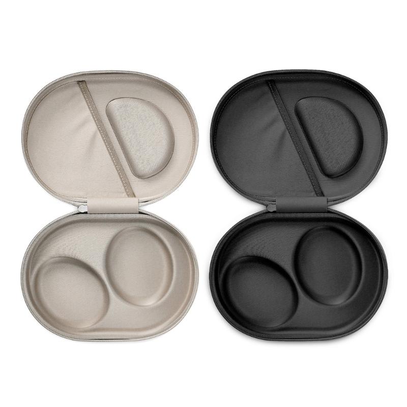 Durability Headphone Travel Case Water Resistant Hard Shell Shockproof Zippered Storage Box For