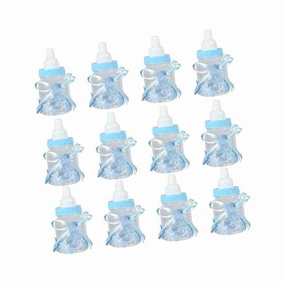12pcs With Ribbons Candy Chocolate Bottles Mini Milk Bottles Candy Present Bottles Home Party Decor