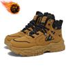 Martin boots men's cotton shoes autumn and winter snow men's boots 2025 new winter yellow tooling boots high-top boots