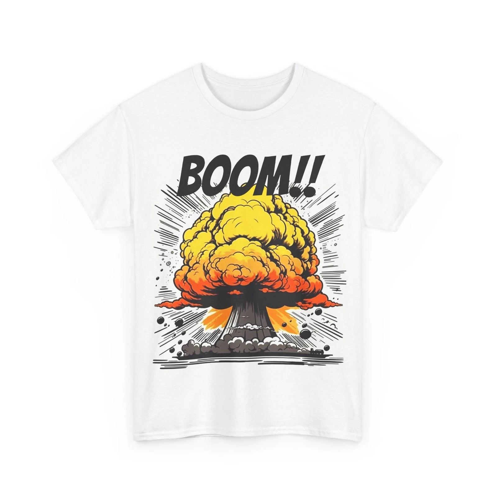 POP ART COMIC NUCLEAR BOMB Tshirt COTTON TEE SHIRT GIFT MEN WOMEN GAMER MILITARY 4XL