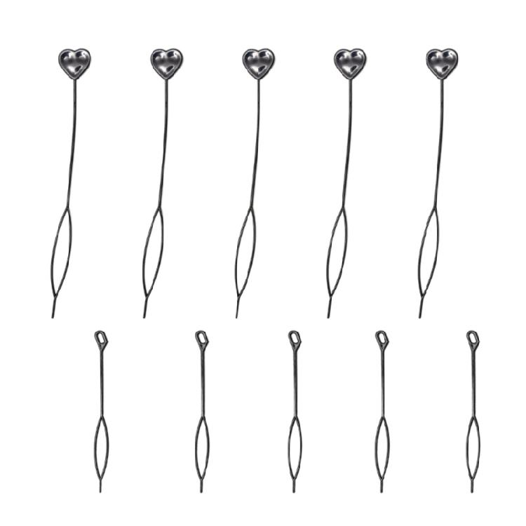 

Topsy Tail Hair Tool Dreadlocks Hair Braiding Tool 10Pcs Hair Styling Bead Tool 1
