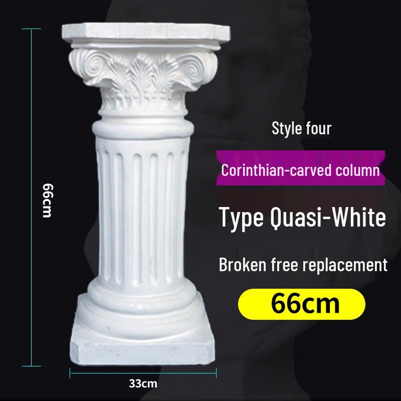 Plaster Cast Geometric Sculpture Set for Art and Photography