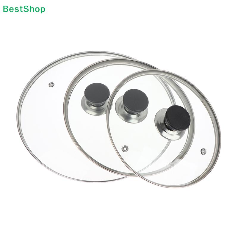Glass Pot Lids -Universal Transparent Cookware Lids with Stainless Steel Rim,Heat-Resistant Replacement Lids for Pans & Pots