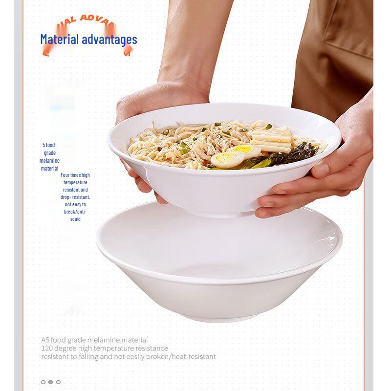 Pinmoya 19cm Melamin Imitation Porzellan Nudelschüssel