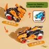 Transforming Dinosaur Inertial Toy Car: Plastic Engineering Vehicle for Kids