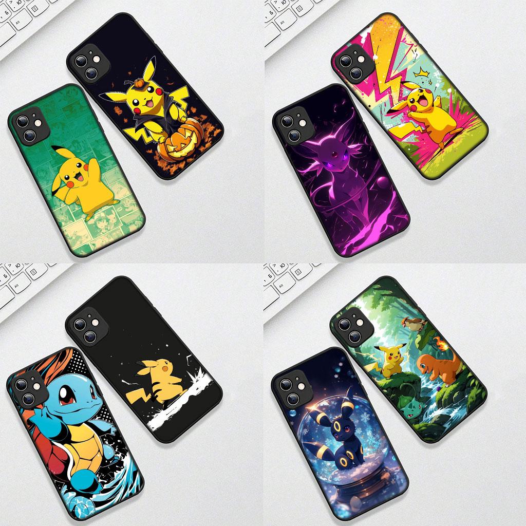 Mew P-Pikachus P-Pokemons GO Casing Phone Cover for Xiaomi Redmi Note 13 A3 A4 14 Pro Plus 9T 14C 13C 9C NFC + Pro+ 5G 4G Case