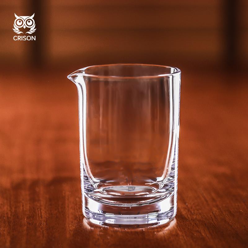 CRISON Crystal glass cocktail shaker whiskey glass professional cocktail shaker bar shaker