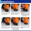 50Pcs Heavy-Duty Power Tool Carbon Brushes 5 Models with Metal Base Carbon Brush Replacement Kit Electric Motor Carbon Brushes