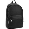 Calvin Klein Monogram Pattern Large Capacity Fabric Backpack Men Backpacks Space-Black 4D3202G-UB1