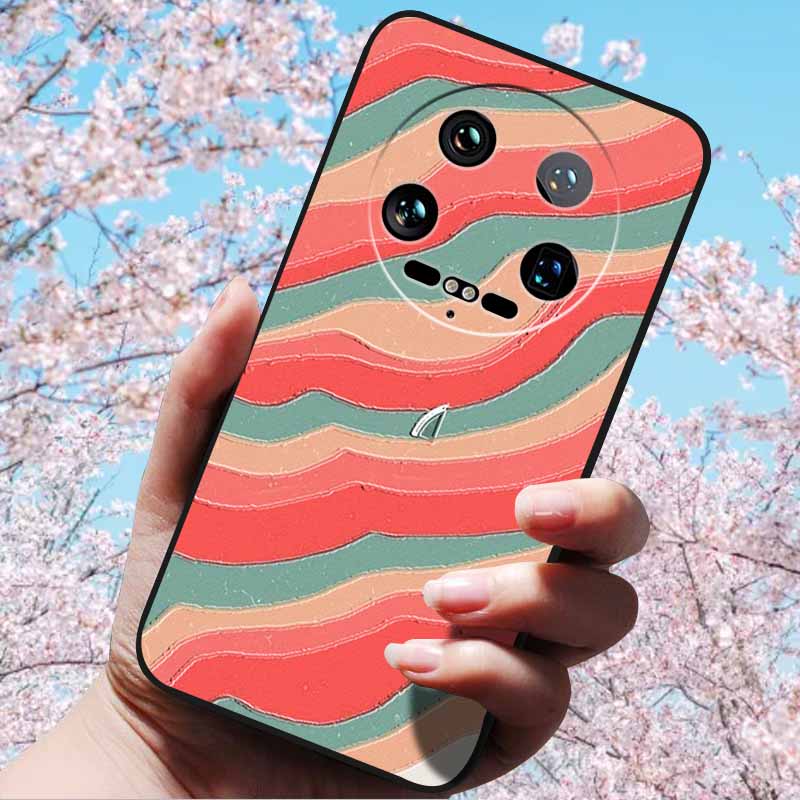 For Xiaomi 14 Ultra 5G 6.73" 14 Pro Cases Fashion 3D Retro Embossed Relief Soft TPU Siliocn Back Cover for Xiaomi 14 Capa Mi 14