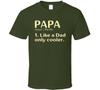 Papa Dictionary Like A Dad T Shirt Mens Womens Tees Top