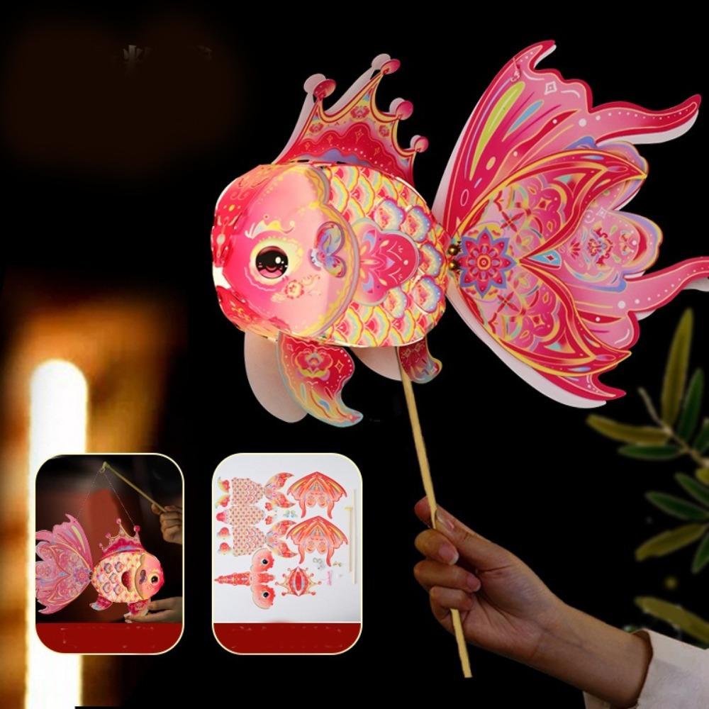 Luminous Fish Lantern Ancient Style Handmade Lantern Mid-Autumn Festival DIY Lantern Holiday Party Style 1