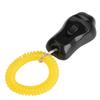 Adjustable 3 Gears Pet Dog Training Clicker Paw Shaped with Wrist Strap for Cats(Black)