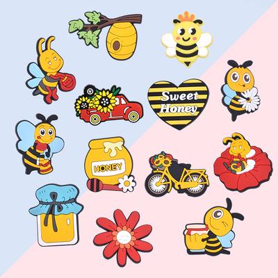 Neue Kühlschrankmagnete Cartoon Bienen Niedliche Magnete für Kinder Tier Kühlschrankmagnete für Küchendekor Magnetisches Bienen Spielzeug