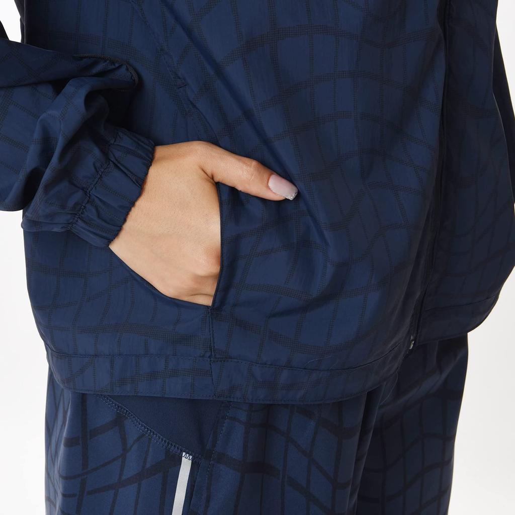 Impact Run Printed Light Packable Jacket WJ21265 NNY L [New Balance] Women's (NB Navy)