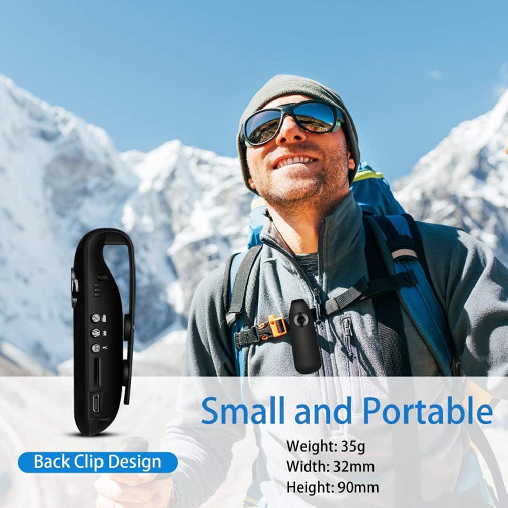 007 1080P Full-HD Mini DV Camera Cycling Video Recorder with Clip Motion Activate Portable Pocket Body Cam High Speed BodyCamera