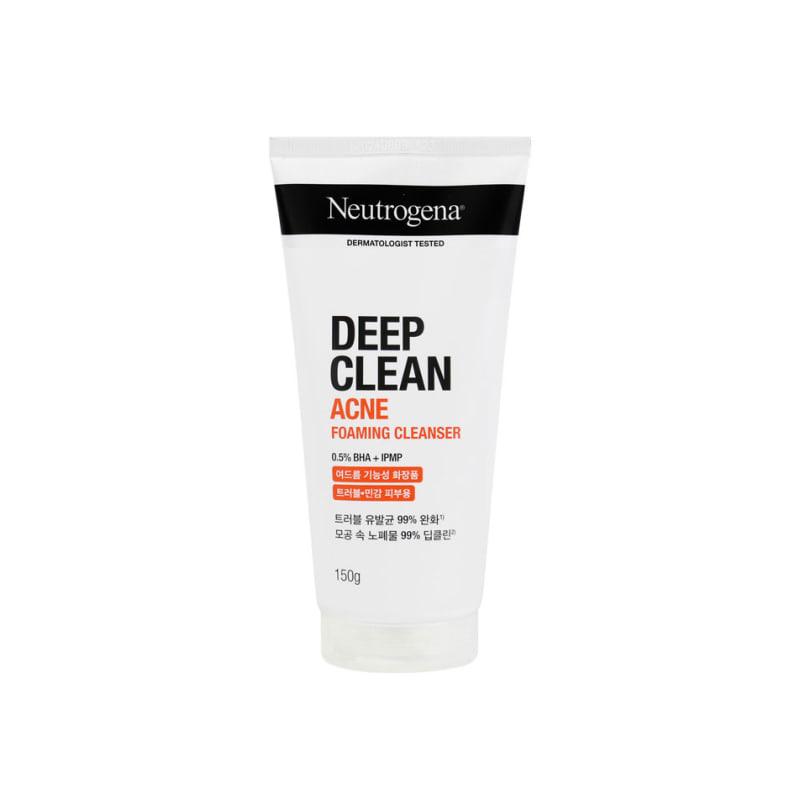 Neutrogena Deep Clean Acne Foam Cleanser 150g / For sensitive, troubled skin