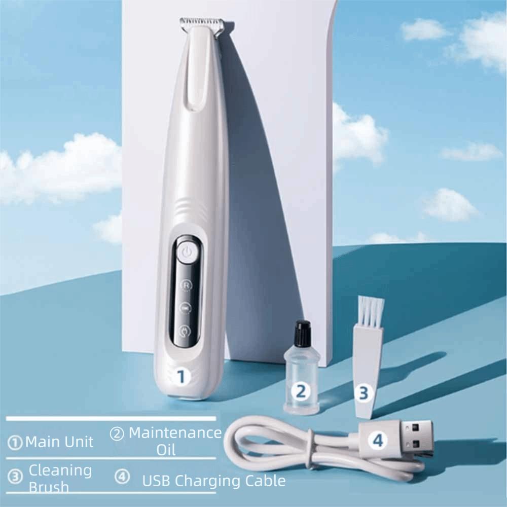 Waterproof Pet Electric Push Clippers USB Rechargeable Cat Paw Shaver Dogs Haircut