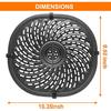 Replacement Parts for PowerXL Vortex 7 QT Air Fryer, Oval 10.3''*9.5'' Food Grade Stainless Steel Air Fryer Accessories Grill Pan Grill Plate Crisper