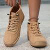 Women's Microfiber Casual Shoes Fashion Men's Driving Shoes Men's Lace Up Flat Shoes Comfortable  Loafers