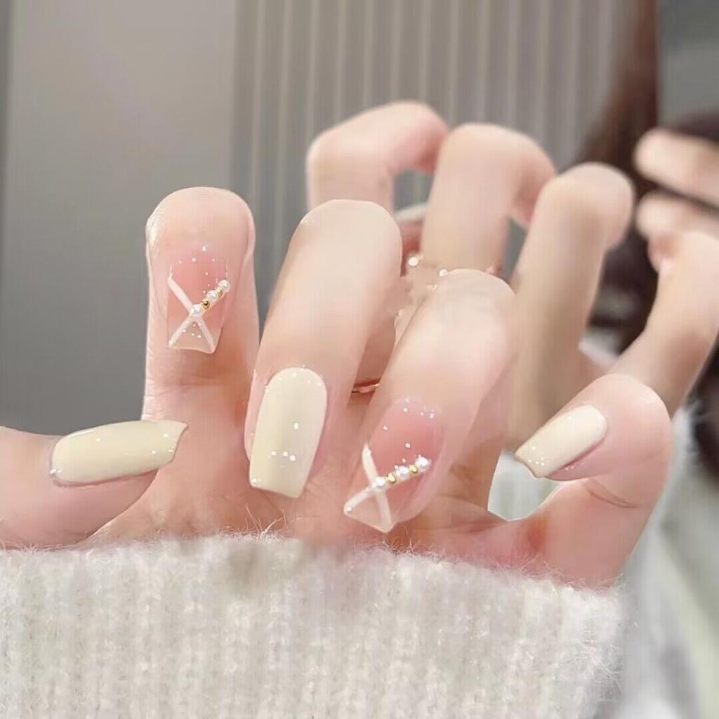 Pure Hand-made Phototherapy Wear Armor Cheese Milk Cover Wear Armor Finished Product Reusable Nail Patch